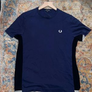 Fred Perry mens t shirt navy blue medium